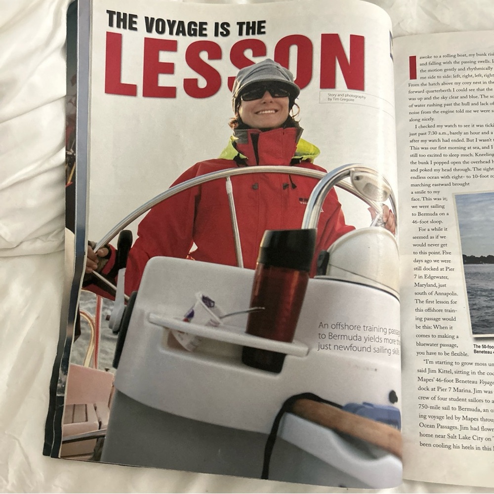 Sailing Magazine Cover - Blue Spinnaker Racing Photo - Picture 6 of 9
